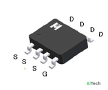 Микросхема EMB14P03G P-Channel MOSFET 30V 12A SOT8