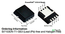 Микросхема SI7153DNT1GE3 P-Channel MOSFET 30V 18A 1212-8