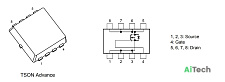 Микросхема TPCC8073 N-Channel MOSFET 30V 27A TSON Advance