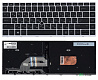 Клавиатура для HP Probook 430 G5 440 G5 c подсветкой серая рамка p/n: NSK-XJ0SW0R, L21585-001 - фото