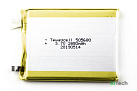 Аккумулятор универсальный 505680 3.7V 2850mAh Li-Pol 5*56*72 mm