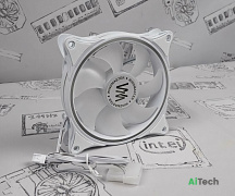 Вентилятор WINDMASTER Firefly-R White/ 120*120*25 / 3pin+Molex (WM-FAN-FR-LW) 