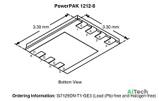 Микросхема SI7129DN P-Channel MOSFET 30V 35A DFN bulk