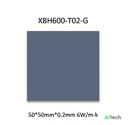 Термопрокладка XBH600-T02-G 50*50mm*0.2mm 6W/m-k с фазовым переходом