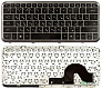 Клавиатура для HP DM3-1000 с серой рамкой p/n: NSK-HKU0R, 9Z.N2X82.U0R, MP-09C93SU6E453 - фото