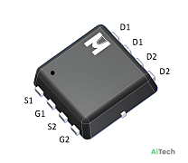 Микросхема EMB17A03V N-Channel MOSFET 30V 10A EDFN3x3 Bulk