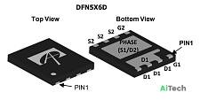 Микросхема AON6992 Dual N-Channel MOSFET 30V 50A DFN5x6D bulk
