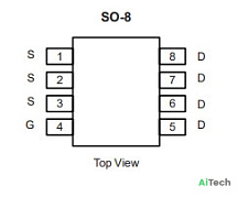Микросхема TPC8107 P-Channel MOSFET 30V 13A SOP8
