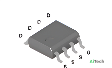 Микросхема P1203BV N-Channel MOSFET 30V 11A SOP8 bulk