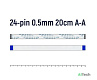 FFC FPC шлейф 24pin 0.5mm 20cm A-Type - фото