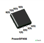 Микросхема MDU2657 N-Channel MOSFET 30V 61.7A POWERDFN56