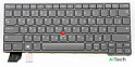 Клавиатура для ноутбука Lenovo ThinkPad X13 Gen 2 серая с подсветкой  p/n: 5N21A21870, 5N21A21796 - фото