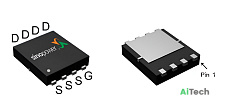 Микросхема SM3335PSQA P-Channel MOSFET 30V 39A DFN3X3A-8