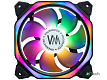 Вентилятор WINDMASTER Octa Aura / 120*120*25 / 3pin+Molex [WM-FAN-OCTA-AURA] - фото