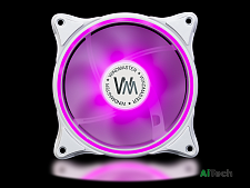 Вентилятор WINDMASTER Firefly-R Purple / 120*120*25 / 3pin+Molex [WM-FAN-FRFR-P]