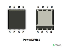 Микросхема MDU1514 N-Channel MOSFET 30V 66.3A POWERDFN56