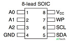 Микросхема AT24C256C (2ECL) TSSOP8 