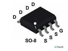 Микросхема FDS4435BZ P-Channel MOSFET 30V 8.8A SO-8 bulk