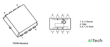 Микросхема TPCC8067-H N-Channel MOSFET 30V 9A TSON-ADVANCE bulk