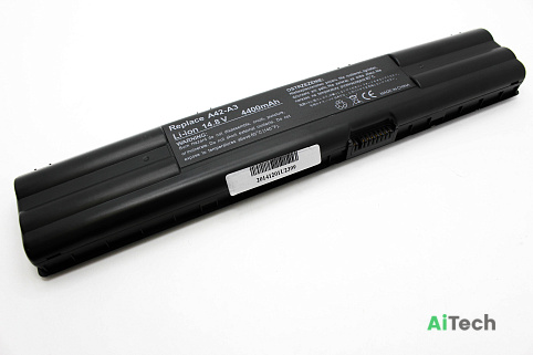 Аккумулятор для Asus A3 A6 A7 Z91 (14.8V 4400mAh) p/n: A42-A3 A42-A6