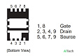 Микросхема RJK0222DNS Dual N-Channel MOSFET 25V 14A HWSON - фото