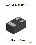 Микросхема DMN32D2LFB4 N-Channel MOSFET 30V 0.3A X2DFN10063