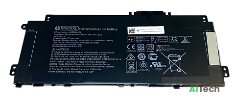 Аккумулятор для HP 14-dw (11.55V 3560mAh) p/n: PV03XL