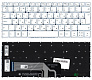 Клавиатура для ноутбука Lenovo Yoga Slim 7 Carbon 13ITL5 белая p/n: SN20Z38257 - фото