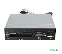 Картридер 3.5 USB2.0 MiniSD SD MicroSD CF 