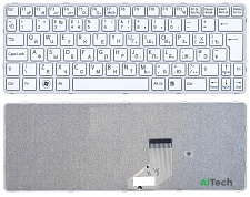 Клавиатура для ноутбука Sony SVE11 белая рамка p/n: 149036311, 149036351, HMB8820NFJ12