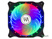 Вентилятор WINDMASTER Led Glider / 120*120*25 / 3pin+Molex [WM-FAN-LED-GLD] - фото