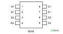 Микросхема APM4953 P-Channel MOSFET 30V 4.9A SO8 - фото