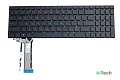 Клавиатура для Asus N751J Красные буквы p/n: NSK-UPPBQ 0R, AEBK3700010, 9Z.N8BBQ.P0R, 0KNB0-662BRU00 - фото