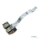 Плата 2xUSB LS-5891P+шлейф NBX0000ND00 для ноутбука Acer Aspire 5250, 5550, 5551, 5552, 5740, 5741 - фото