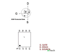 Микросхема PK5B9BA P-Channel MOSFET 30V 83A PDFN5x6P