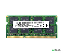 Оперативная память DDR3L SODIMM 8Gb DDR3L-12800 1.35V Micron MT16KTF1G64HZ-1G6NZ