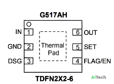 Микросхема G517AL1RB1D TDFN2x2-6