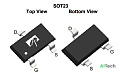 Микросхема AO3416 P-Channel MOSFET 20V 6.5A SOT23-3 - фото
