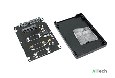 Бокс для SSD диска mSATA с выходом SATA пластиковый