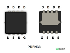 Микросхема MDV1595SURH N-Channel MOSFET 30V 36.1A PDFN33