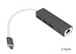 Адаптер Type-C на USB 3.0*3 + RJ45 - фото