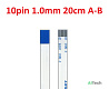 FFC FPC шлейф 10pin 1.0mm 20cm B-Type - фото
