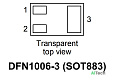 Микросхема PMZ370UNE N-channel Trench MOSFET 30V 900mA DFN1006-3 - фото