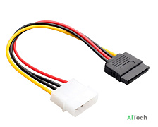 Разветвитель питания Molex(M) => SATA (F) BaseTech  MOLEX-SATA (BT-MOLEX-SATA) 10см