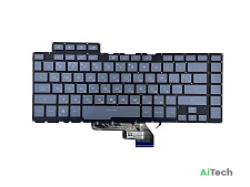 Клавиатура для Asus GX502GV GU502DU серая с подсветкой p/n: V184662F, 0KN1-971RU21