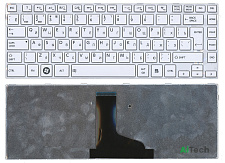 Клавиатура для ноутбука Toshiba C840 L840 M840 P840 белая с рамкой p/n: 9Z.N7SSQ.001