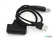 Переходник SATA на USB 2.0 на шнурке с индикаторами питания и чтения HDD DM-685 - фото