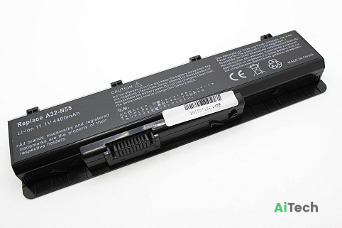 Аккумулятор для Asus N55 N75 N45 (11.1V 4400mAh) p/n: A32-N55