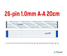 FFC FPC шлейф 26pin 1.0mm 20cm A-Type - фото