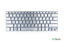 Клавиатура для ноутбука Sony SVF14N Flip p/n: 149263721US D13C27020341 серебристая с подстветкой